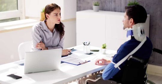 An injured paerson asking about insurance claims