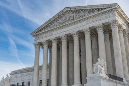 The United States Supreme Court is seen in Washington, DC
